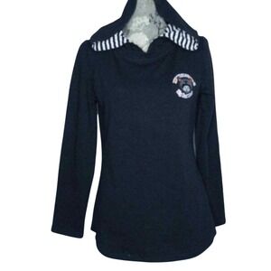 Rare Novelty Hoodie MonMonStar Big Bad Wolf Pointed Pom Hood Design Collection M